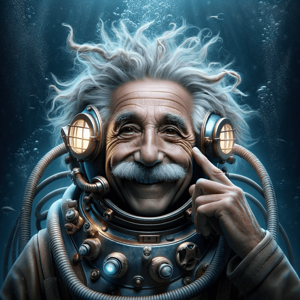 A Scientist as a diver