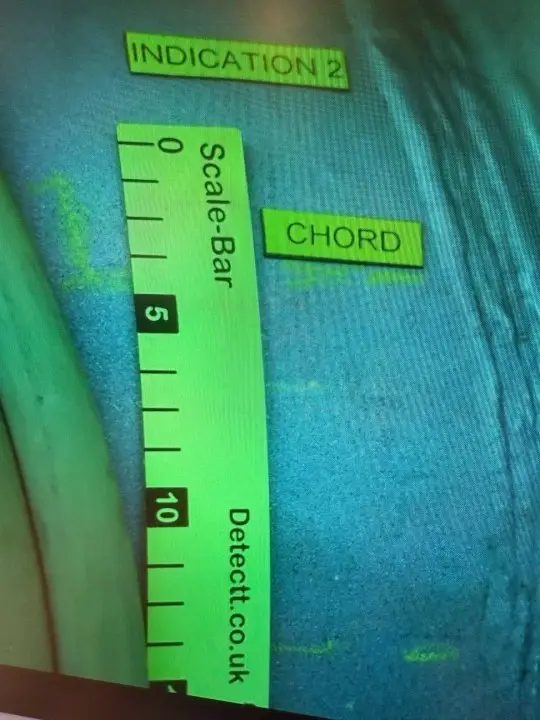 Underwater scale bar